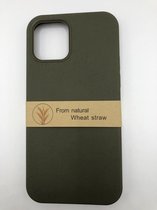 Biologisch Afbreekbaar Telefoonhoesje - Milieuvriendelijk Backcover - Geschikt voor iPhone 12 / 12 Pro - Groen