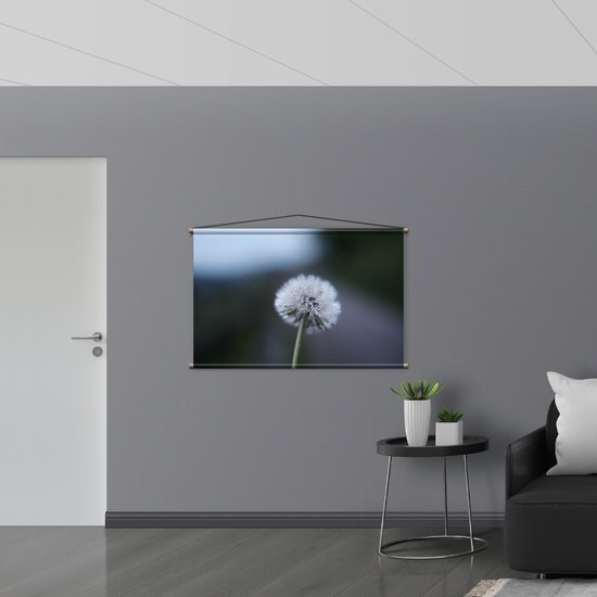 WallClassics - Affiche Textile - Pissenlit sur Fond Flou - 120x80 cm Photo sur Textile