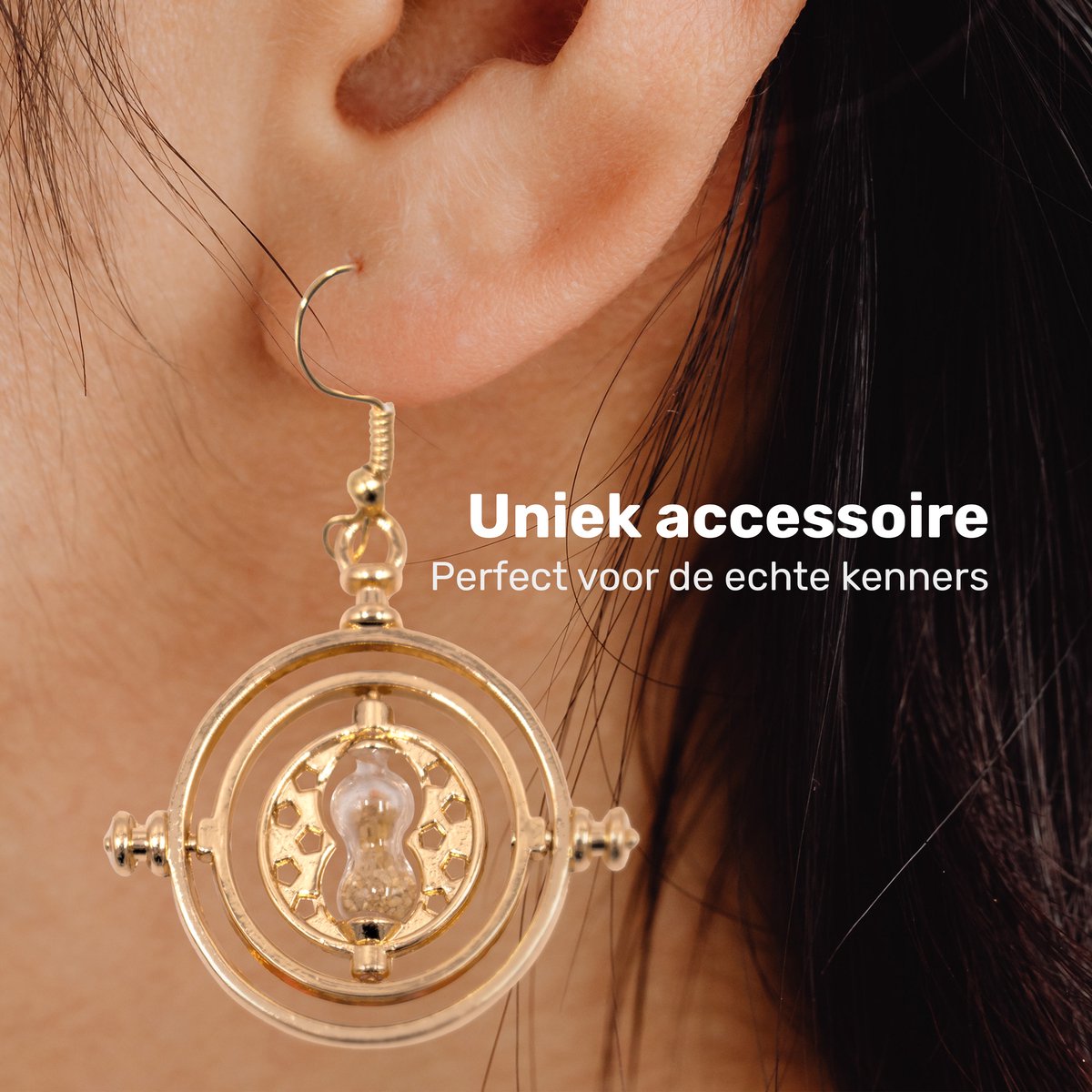 Collier Et Boucles D'oreilles Harry Potter Retourneur De Temps, Or, Reliques - Neuf Avec étiquettes