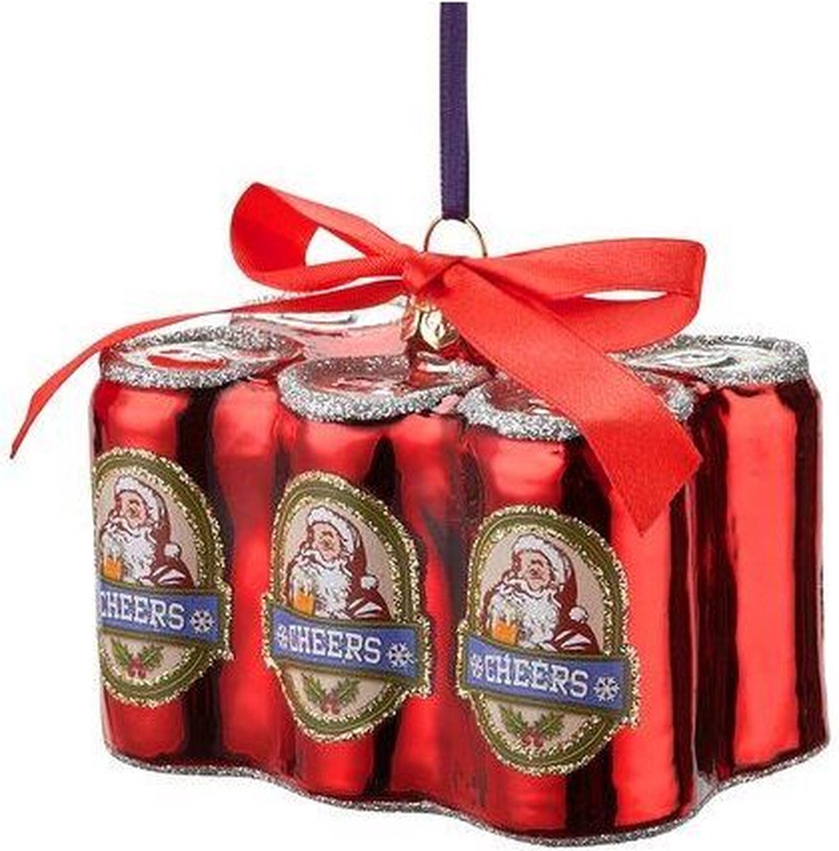Sareva Kerstbal Sixpack Bierblikjes