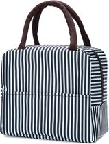 Lunch Bag - Zwart/Wit | Koeltas | Polyester / Nylon | 23x15x20 cm | Fashion Favorite