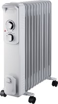 Radiateur à huile Sencys - Chauffage électrique - Thermostat - Rempli d'huile - 2500W - jusqu'à 35m2 - Garantie 3 ans