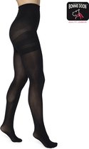 Bonnie Doon Curvy Line Dames Panty 40 Denier maat 56/58 5XL Zwart - Plus Size Panty - Lycra Xceptionelle - Maatje meer Panty - Zeer Chique en Comfortabel - Hoge Rekbaarheid - Grote maten - Extra Comfort - Black - BP051982.101