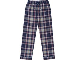 La-V flanel broek jongens Grijs/Navy 140-146