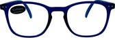 Noci Eyewear YFF215 BlueShields - Beeldschermbril - Leesbril +2.00 - blauw licht filter - Mat donkerblauw