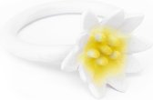 Lanco - anneau de dentition en caoutchouc - lotus - blanc