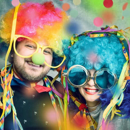 Relaxdays - lot de 12 - 40 cm - canon à confettis anniversaire - ancien et nieuw