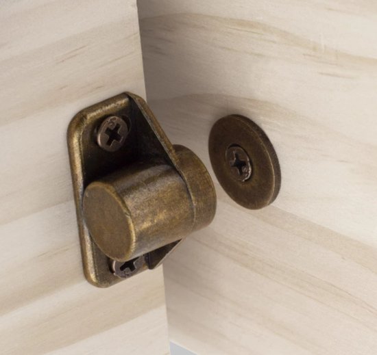 8 stuks magneetsnappers, deurmagneten sterk, deurmagneten voor kastdeuren, magnetische kastdeur, magneetsluiting, kastmagneten voor laden, balkondeuren, magnetisch, met 32 schroeven