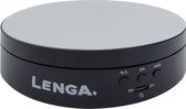 Lenga Turntable noir 13,6 cm - Platine - Platine électrique - Platine pour la photographie - Platine pour photos et vidéos - Platine sans fil