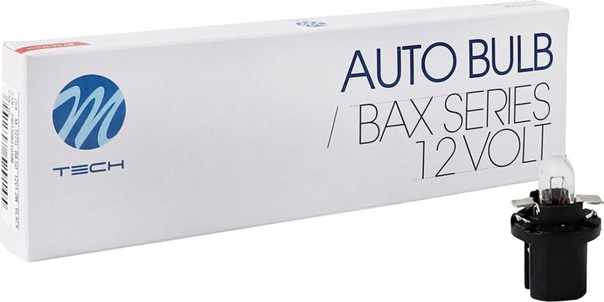 M-Tech - BAX BX8.5d 12V 1,2W - Basic - Helder - 10 stuks