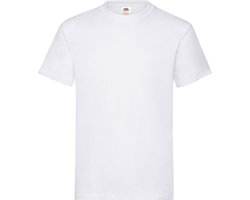 Fruit Of The Loom T-shirt - wit - heren - Ronde hals - 185 g/m2 - (Onder)shirt