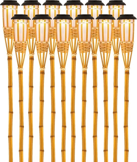 12x Lampes à LED d'extérieur / jardin Eclairage solaire Bodi Flamme 512 cm - Lampes de jardin - Eclairage de jardin - Lampes de jardin - Lampes solaires à énergie solaire