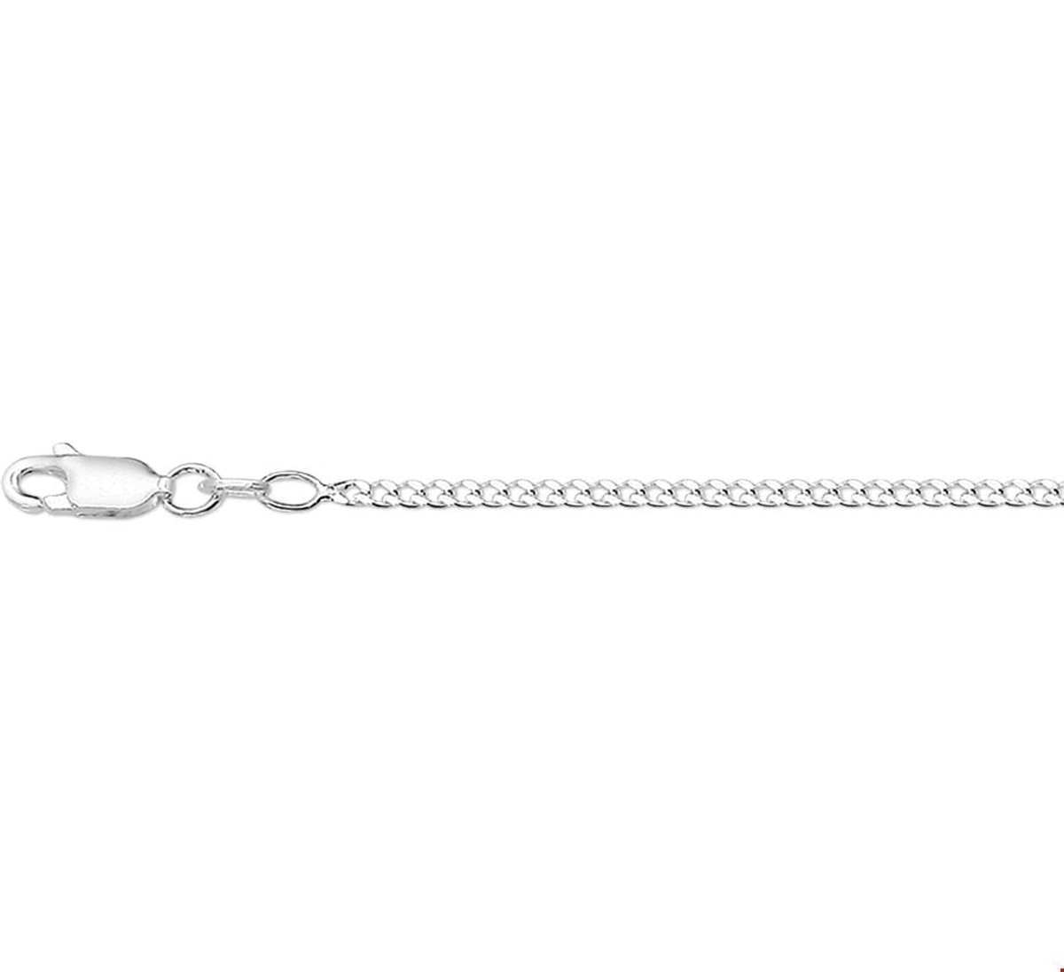 Zilveren Collier gourmet 2 1005330 70 cm