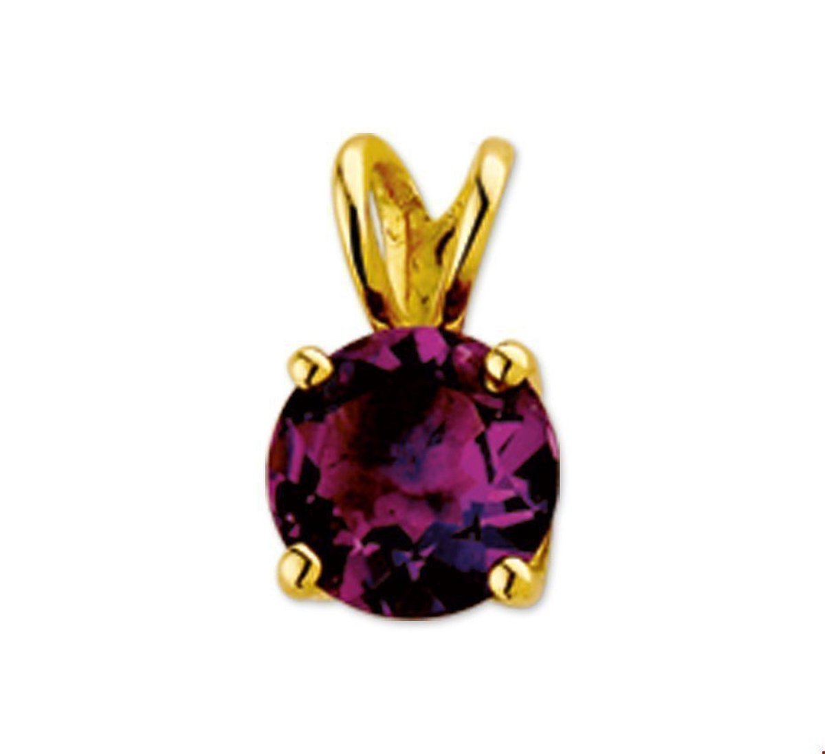 Geelgouden Hanger amethyst 4010300