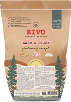 Kivo Petfood Hondenbrokken Zalm & Rijst 4 kg Koudgeperst - Glutenvrij