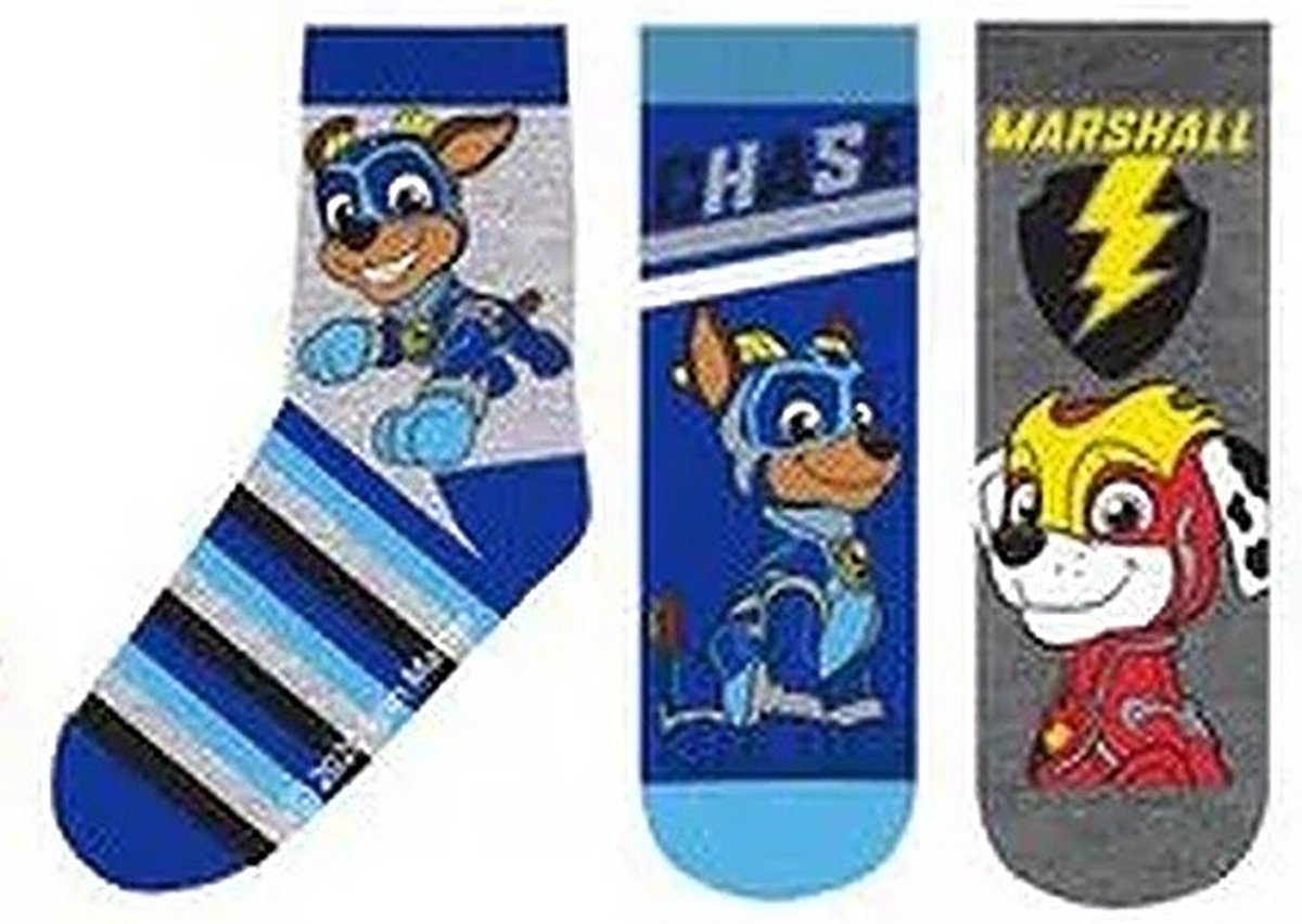 Paw Patrol lot 3 PAIRES DE CHAUSSETTES GARÇON taille 31/34