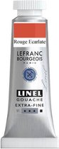 Lefranc & Bourgeois Linel Gouache Extra Fine Cadmium Scarlet Red 169 14ml