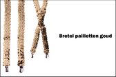 Bretel pailletten goud - Festival hollywood gala thema feest bretels glitter and glamour