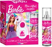 Barbie - Cadeau set barbie 30ml eau de toilette en lichaams-haarmist 100ml | kinderparfum | kinderparfum voor meisjes | body mist | haarspray | gift set - fabriqué en France - 36m+