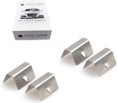 OEM Line - 4 stuks bevestiging clips / afstandhouders voor Zijwindscherm Regen / Wind Deflector / Raam spoiler montage clipjes