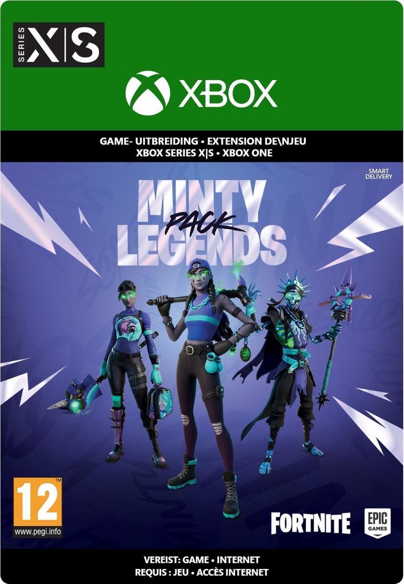 Fortnite - The Minty Legends Pack - Uitbreiding - Xbox Series X/S & Xbox One - Code in a Box