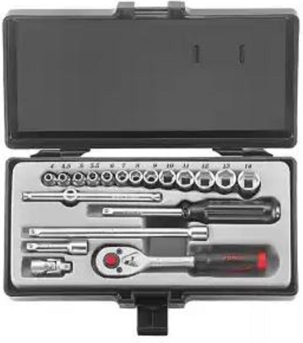1/4" Doppenset Golf profiel 19 delig-Golfprofiel