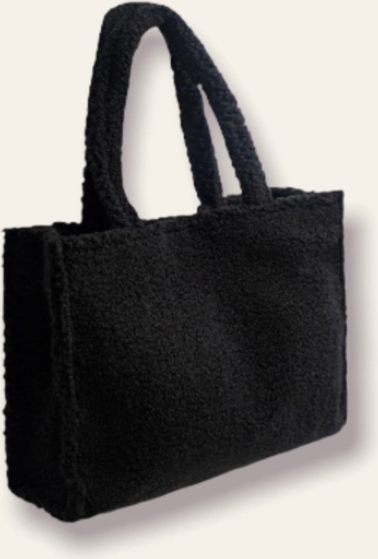 Teddy shopper black small Fanciy.nl Teddy schooltas zwart