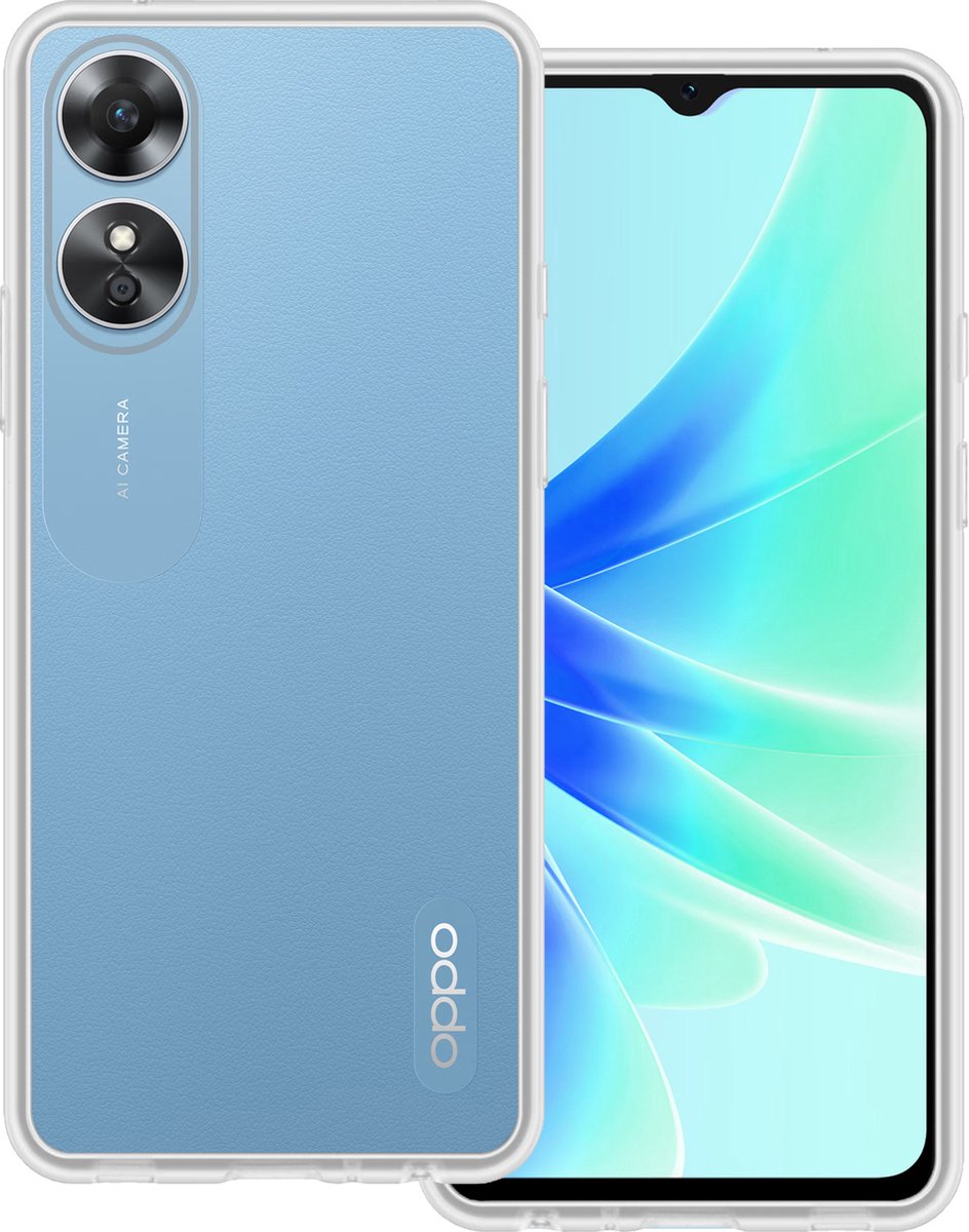 Hoesje Geschikt voor OPPO A17 - Sterk & Shockproof - Hoes Cover - Siliconen Case - Transparant
