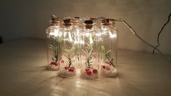 VanVer Creations- Kerstversiering - Verlichting - Handgemaakt - Glas - Rood