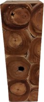 Houtenzuil-Teakhout-houten sokkel-60x25x25cm-Koloniaal Teakhuis