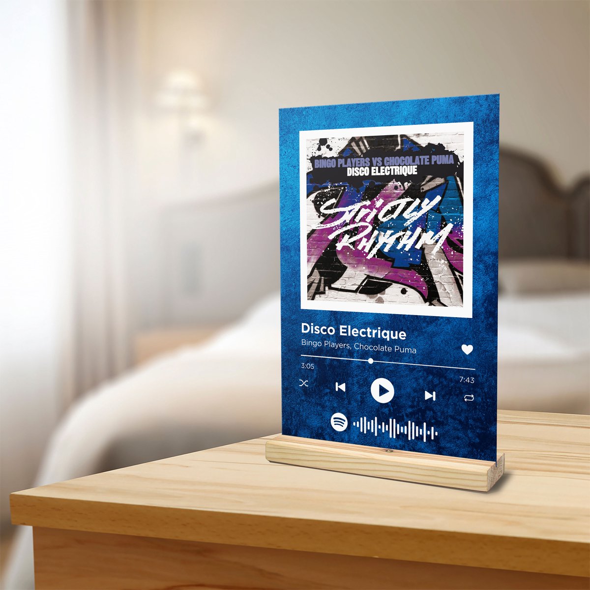 Songr Spotify Muziek Bordje - Disco Electrique - Bingo Players, Chocolate  Puma -... | bol.com