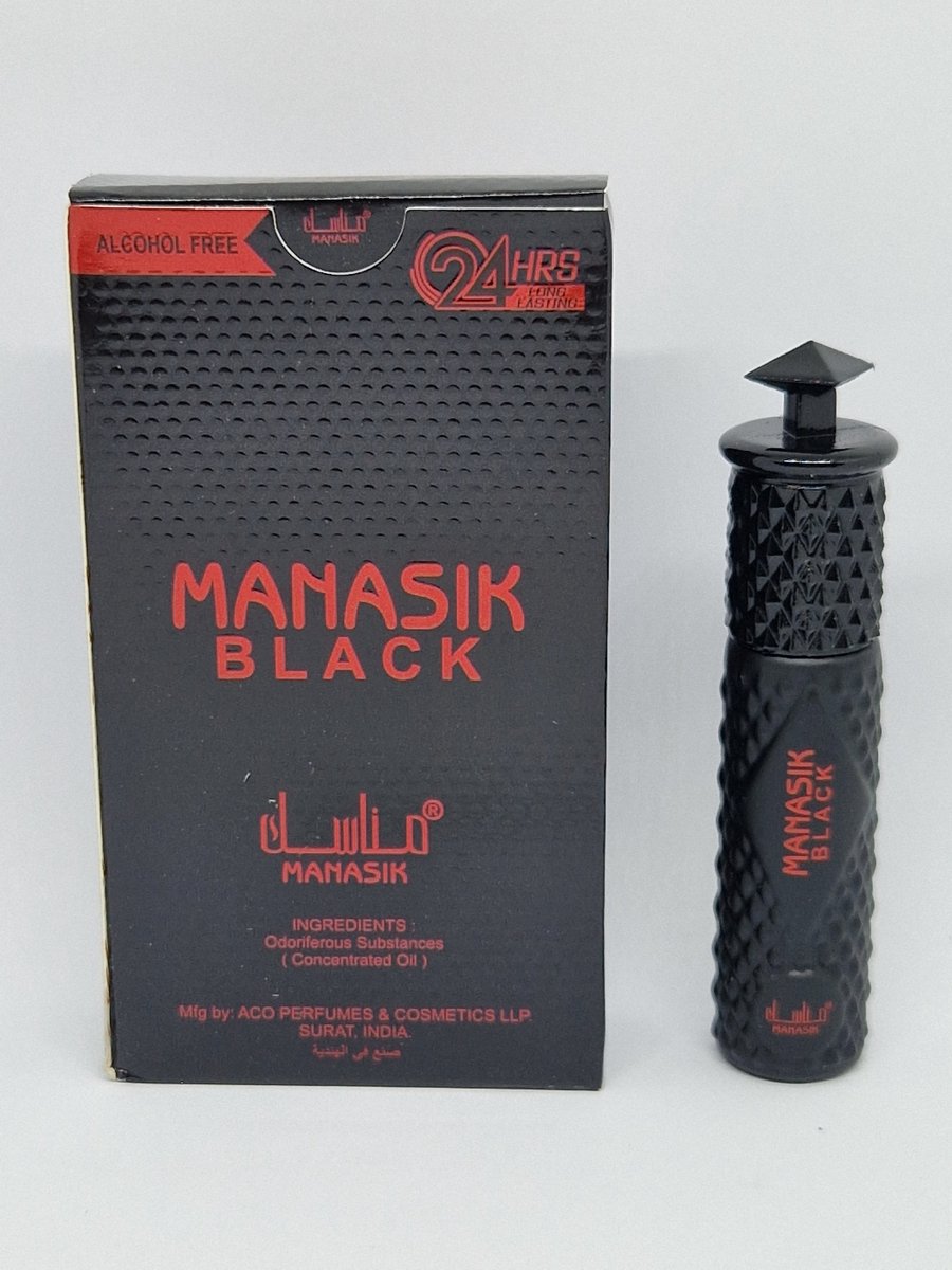 Black - 6ml roll on - Manasik - Alcohol Free