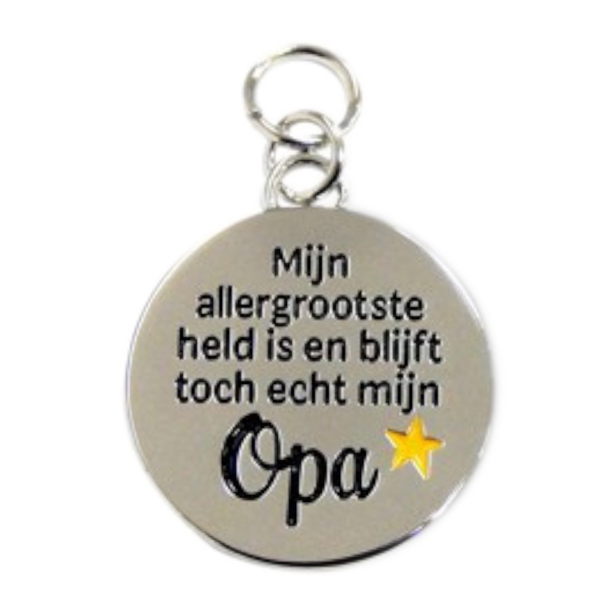 Bedeltje - Allergrootste held mijn opa - Charms for you