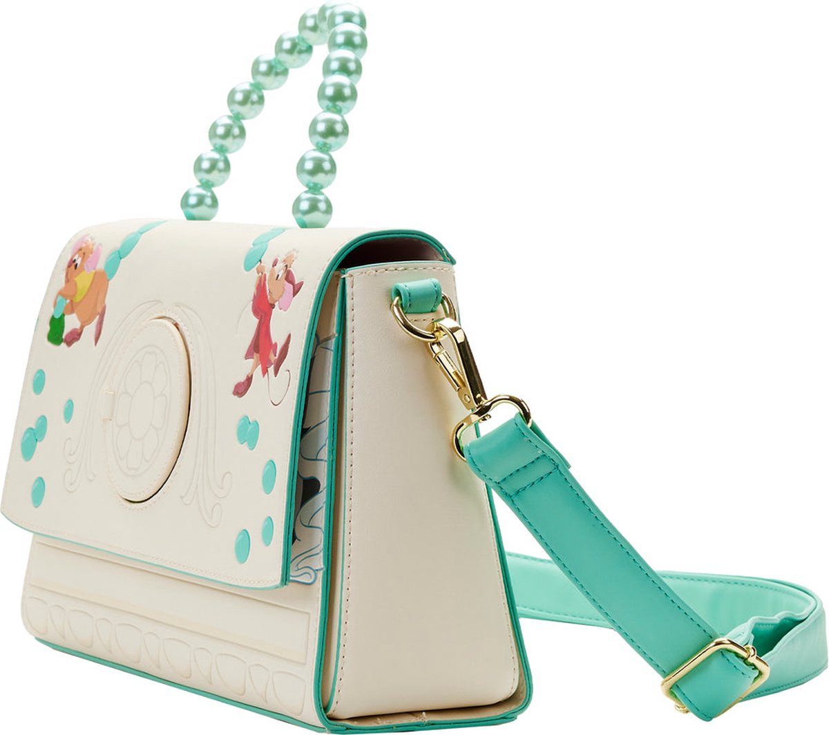 Disney Loungefly Crossbody Bag Gus Gus and Jaq Cinderella