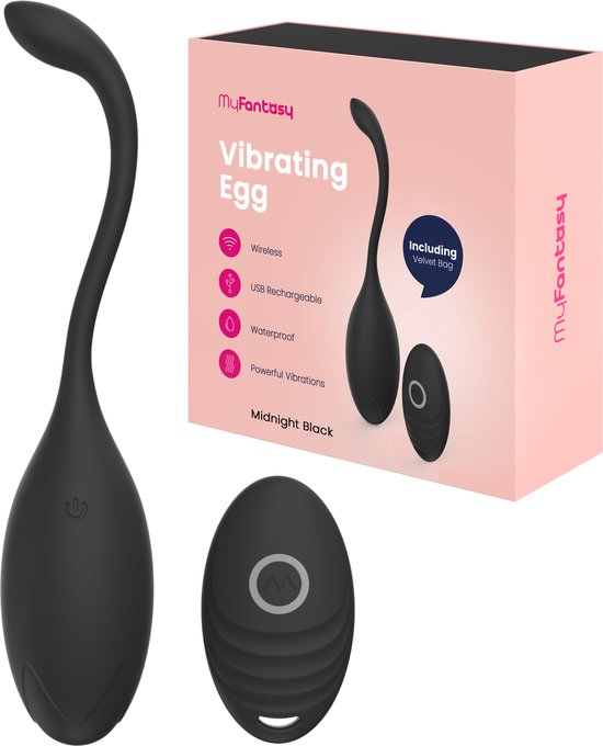 MyFantasy Vibrerend Ei met Afstandsbediening – Zwart Tril Ei