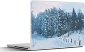 Autocollant pour ordinateur portable - 13,3 pouces - Forêt - Neige - Hiver - 31x22,5 cm - Autocollants pour ordinateur portable - Peau pour ordinateur portable - Couverture