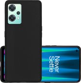 Hoes Geschikt voor OnePlus Nord CE 2 Lite Hoesje Cover Siliconen Back Case Hoes - Zwart