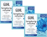 Guhl Blauwe Lotus Langdurige Volume Shampoo Bar - 3 x 75 g - Biedt Volume en Kracht voor Fijn en Futloos Haar - Shampoobar
