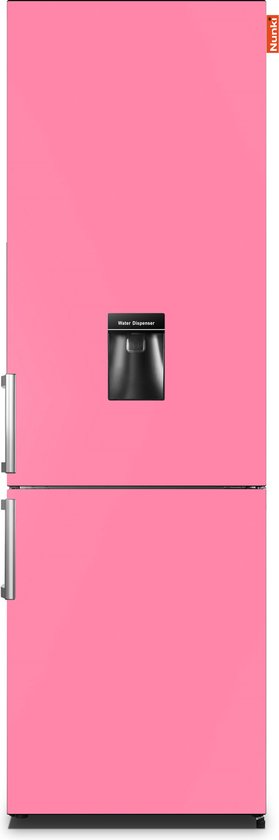 Koelkast: NUNKI LARGEH2O (Bubblegum Pink Satin Front) Combi Bottom Koelkast, F, 197+71l, Handle, Waterdispenser, van het merk Nunki