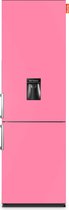 NUNKI LARGEH2O (Bubblegum Pink Satin Front) Combi Bottom Réfrigérateur, F, 197+71l, Poignée, Distributeur d'eau