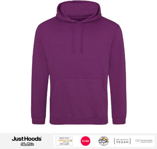 AWDis Just Hoods / Paars Roze Hoodie Maat M