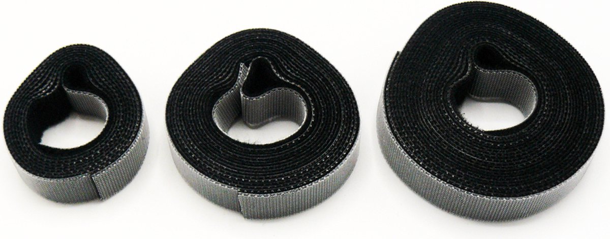 Klittenband Kabelbinders - 3 stuks in verschillende maten - 1.5m, 2m en 3m