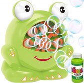 Bellenblaasmachine Kikker - Automatische Zeepbellenmachine - Bubble machine - Zeepbellen - Bellenblazer - Met Flacon Zeepvloeistof - Groen