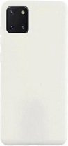 Samsung Note 10 Lite Siliconen Hoesje Pastelkleur Wit