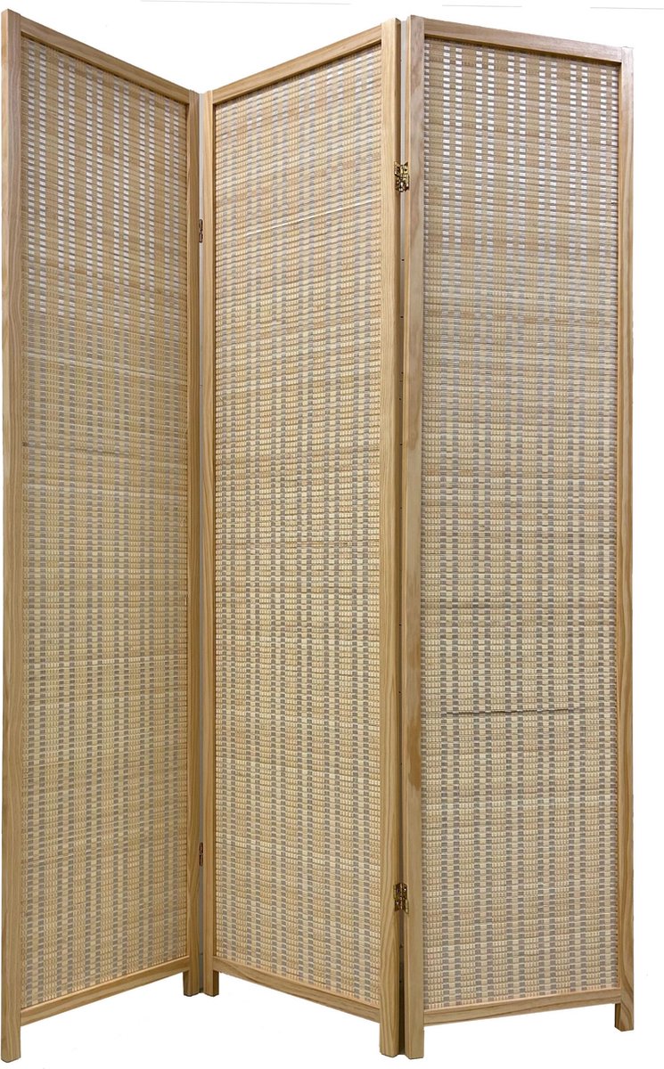 Fine Asianliving Bamboe Kamerscherm Natural 3 Paneel B135xH180cm multi