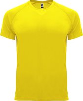 Geel kinder unisex sportshirt korte mouwen Bahrain merk Roly 16 jaar 164-176