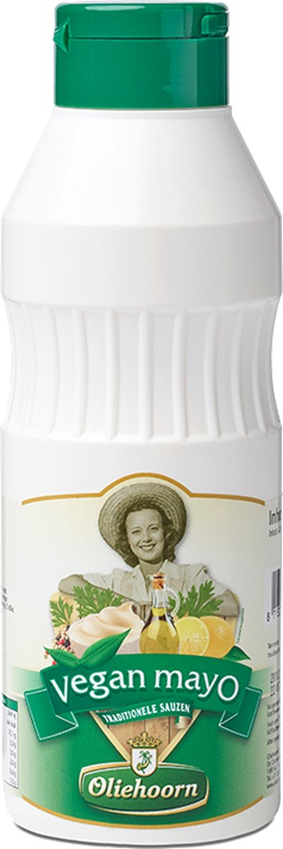 Oliehoorn Vegan Mayonaise in knijpfles 900 ml