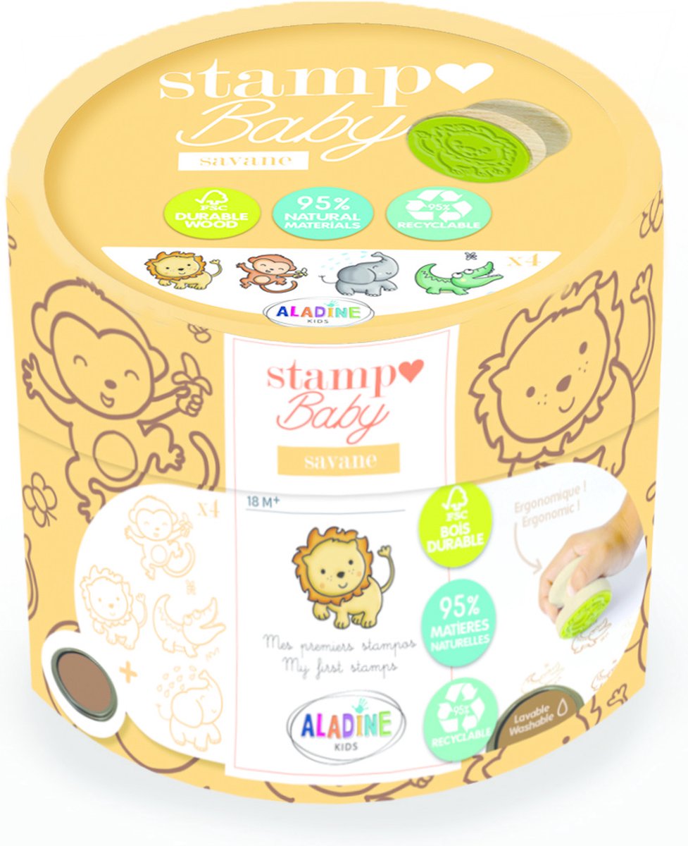 Aladine - Aladine Stampo Baby Eco-Friendly Savanne