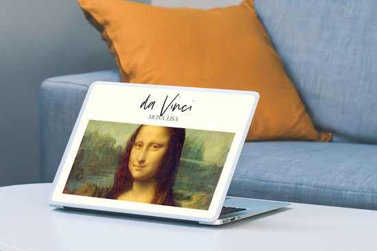 Sticker pour ordinateur portable - 13,3 pouces - Mona Lisa - Da Vinci - Art - 31x22,5 cm - Autocollants pour ordinateur portable - Skin pour ordinateur portable - Housse