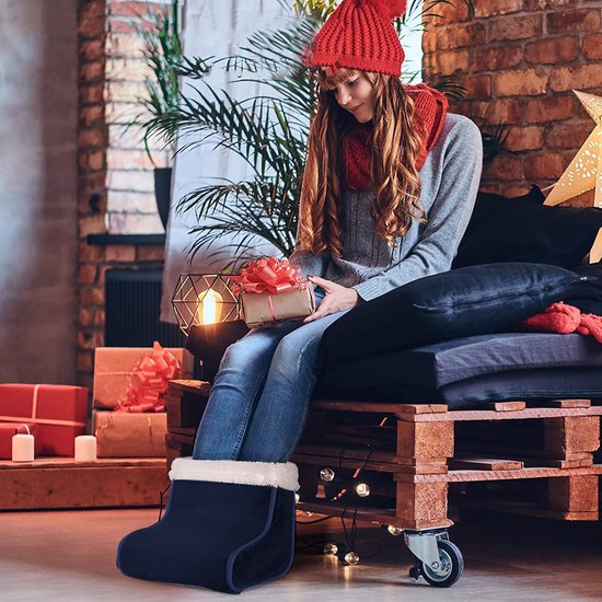 AG160 Elektrische voetenwarmer - Met Timer en Overhittingsbeveliging - 3 temperatuurstanden - Blauw